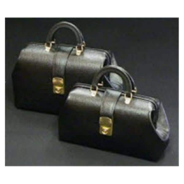 Boston Professional Physician Bag 16x7x11" Brown 3 Position Lock 2 Lthr Hndl