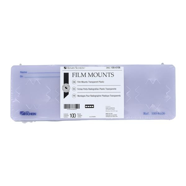 X-Ray Film Mounts 4H #2 Translucent Plastic 100/Bx