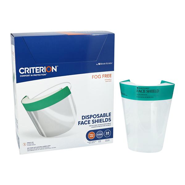 Protective Shield Pre-Assembled Clear / Blue Disposable 24/Bx, 12 BX/CA