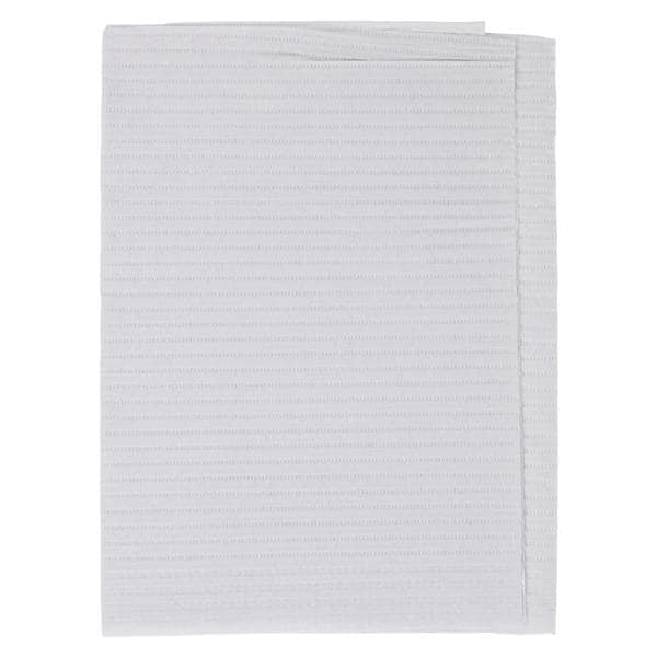 Polyback Patient Towel 3 Ply Tissue / Poly 13 in x 19 in White Disposable 500/Ca