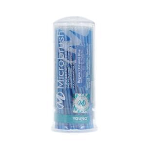 Microbrush Bendable Micro Applicator Regular Blue 100/Pk
