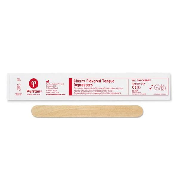 Cherry Tongue Depressor 5.5 in Wood Non Sterile Junior 50/Bx, 20 BX/CA