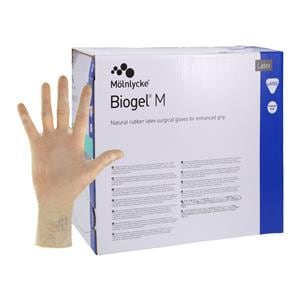 Latex Surgical Gloves 6 Straw 50Pr/Bx
