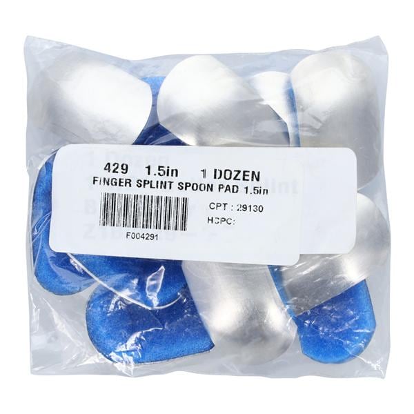 Immobilization Splint Finger Size Small Aluminum 1.5" Ambidextrous