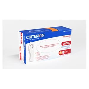 Criterion Latex Exam Gloves X-Small White Non-Sterile 100/Bx