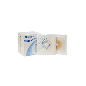 SUR-FIT Natura Durahesive Plastic Ostomy Wafer 4-1/2x4-1/2" Pre-Cut Adhesive Wt