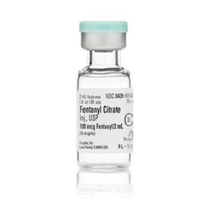 Fentanyl Citrate Injection 50mcg/mL SDV 2mL 25/Package