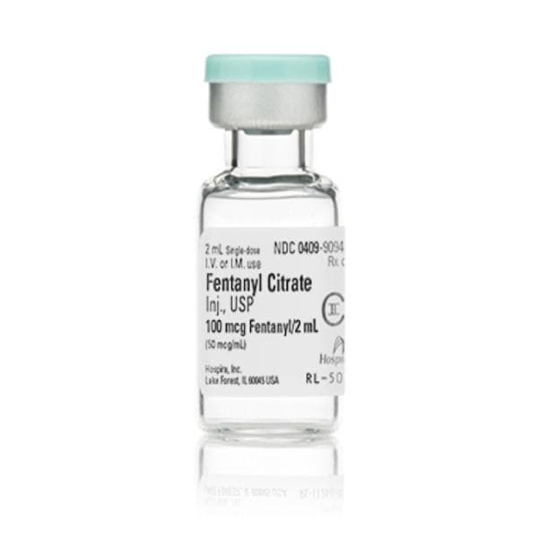 Fentanyl Citrate Injection 50mcg/mL SDV 2mL 25/Package
