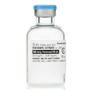 Fentanyl Citrate Injection 50mcg/mL SDV 10mL 25/Package