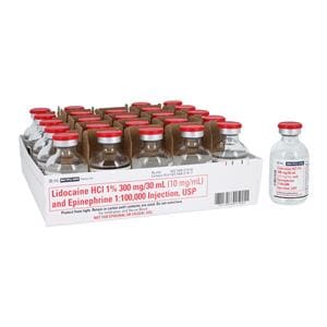 Lidocaine HCl Epinephrine Injection 1% 1:100,000 MDV 30mL 25/Package