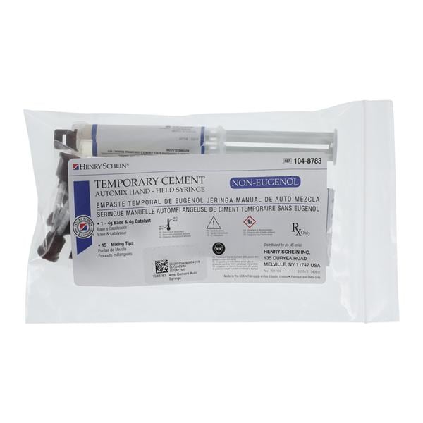 Temporary Non-Eugenol Automix Cement White Automix Handheld Syringe Ea