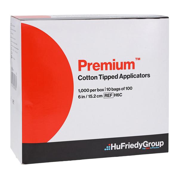 Applicator 6 in Wood Shaft Non Sterile 1000/Bx