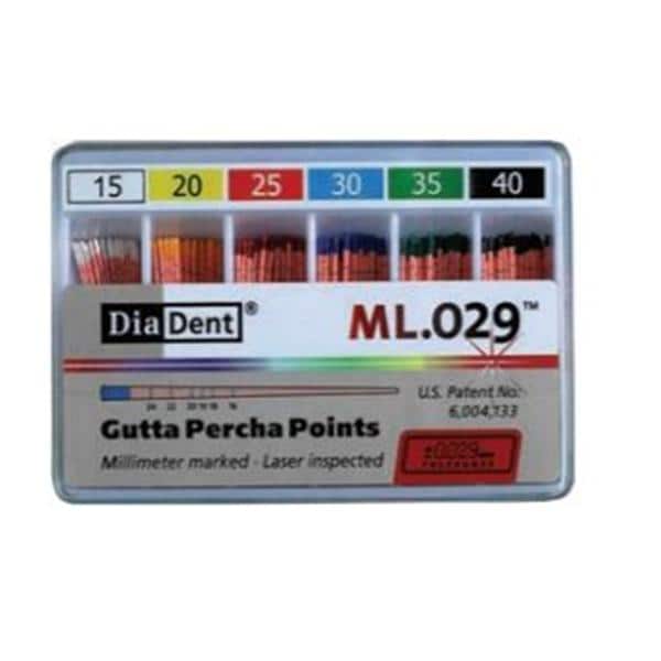 Hand Rolled Gutta Percha Points Size 50 Yellow 120/Bx