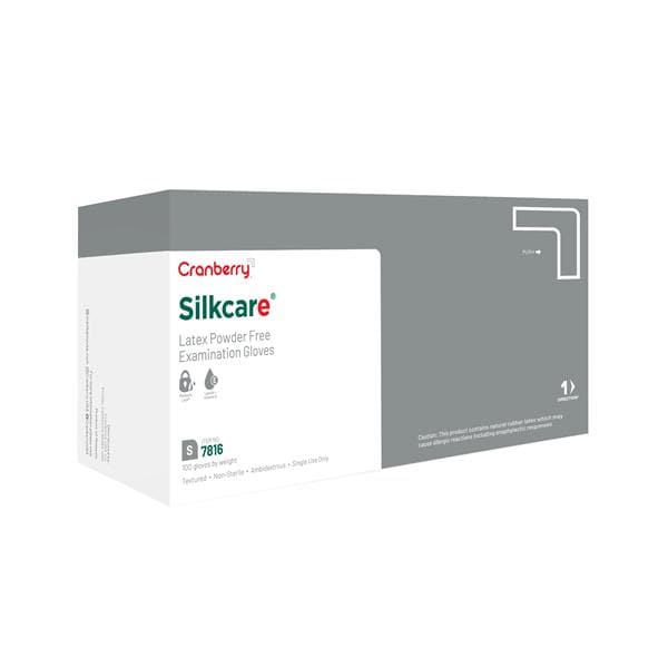 Silkcare Exam Gloves Small Standard Natural Non-Sterile