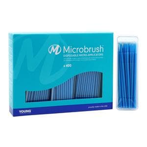 Microbrush Plus Bendable Micro Applicator Regular Blue 400/Pk