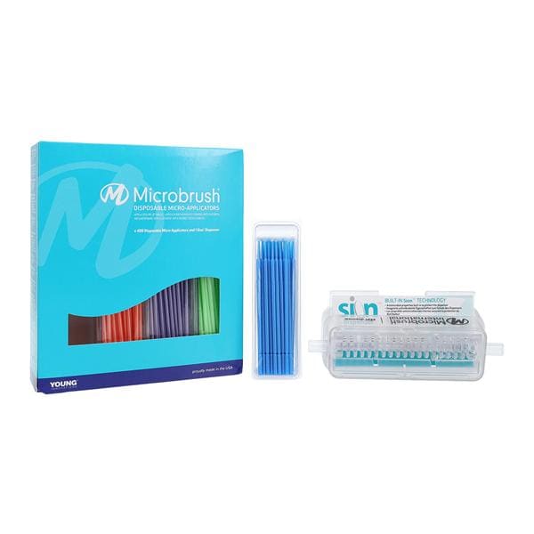 Microbrush Plus Bendable Micro Applicator Regular Assorted 400/Pk