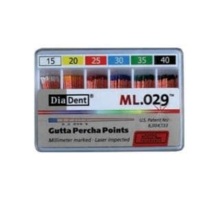 Hand Rolled Gutta Percha Points Size 60 Blue 120/Bx