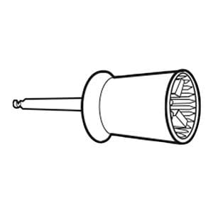 Prophy Cups Soft Ribbed / Webbed Latch Type Aqua Unscented 144/Bx