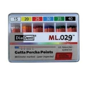 Hand Rolled Gutta Percha Points Size 70 Green 120/Bx