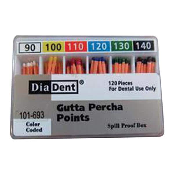 Hand Rolled Gutta Percha Points Size 90-140 Assorted 120/Bx