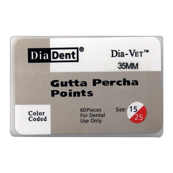Dia-Vet Oversized Gutta Percha Points Size 30-40 Assorted 60/Bx