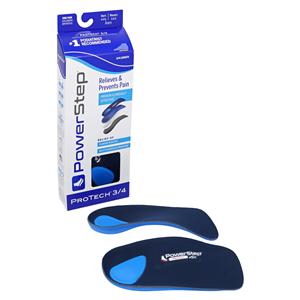 Powerstep ProTech Insole Black/Blue Small Men 4-4.5 / Women 6-6.5