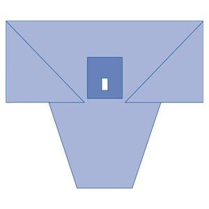 64x110" Sterile Surgical Drape Fenestrated