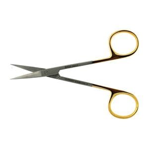 Iris Scissors Straight 4-1/2" Tungsten Carbide Non-Sterile Reusable Ea