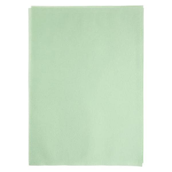Headrest Cover 10 in x 13 in Tissue / Poly Green Disposable 500/Ca