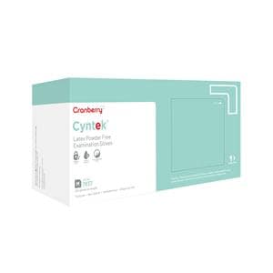 Cyntek Latex Exam Gloves Medium Mint Green Non-Sterile 100/Bx