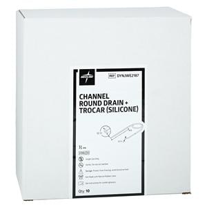 Silicone Wound Drain 10Fr Round Tip 4-Channel Full Fluted