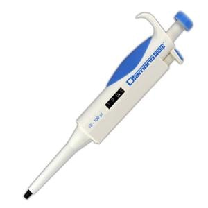 Diamond PRO Adjustable Volume Pipette 10-100uL Graduated Blue Ea
