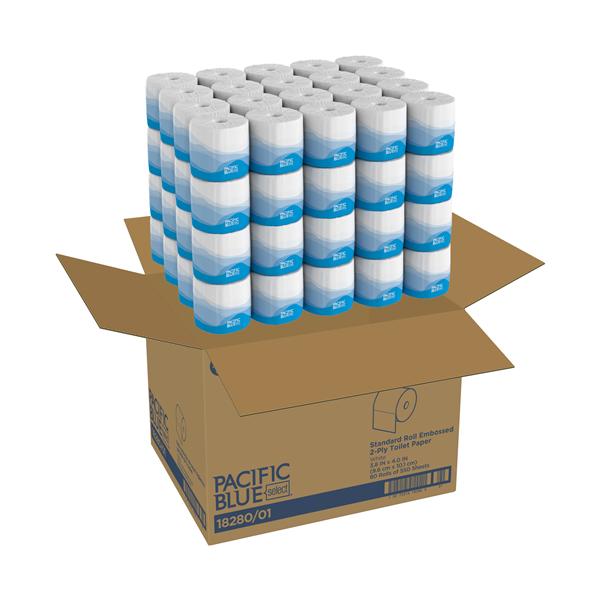 Pacific Blue Select Toilet Tissue White 2 Ply Ea
