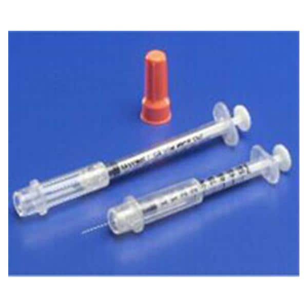 Magellan Insulin Syringe/Needle 30gx5/16" 0.5cc Orange Safety Shield LDS 50/Bx