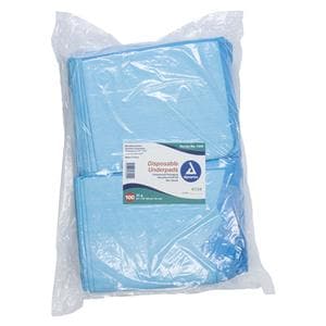 Incontinence Underpad Unisex 23x24" High Blue 200/Ca