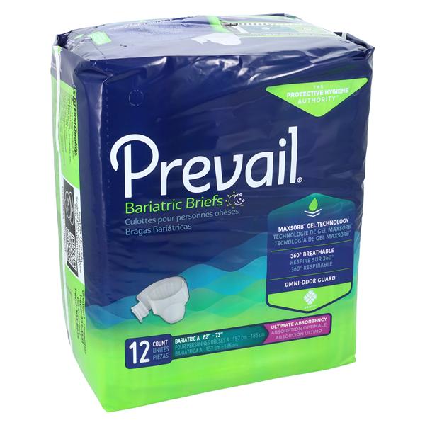 Prevail Incontinence Brief Unisex 62-73" Heavy 4x12/Ca