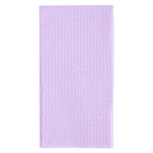 Choice Patient Bib 2 Ply Tissue / Poly Back 17 in x 18 in Lav Disposable 500/Ca