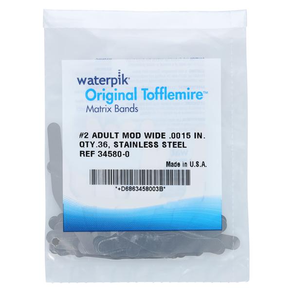 Waterpik Original Tofflemire® Matrix Band 0.0015 in Size 36/Pk