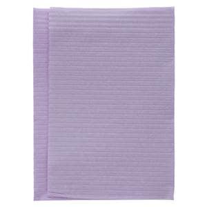 Essentials Patient Bib 1 Ply Tissue / Poly 13 in x 19 in Lav Disposable 800/Ca