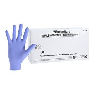 Essentials 200 Nitrile Exam Gloves X-Large Periwinkle Non-Sterile 180/Bx, 10 BX/CA