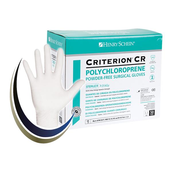 Criterion Polychloroprene Surgical Gloves 8 White 50Pr/Bx