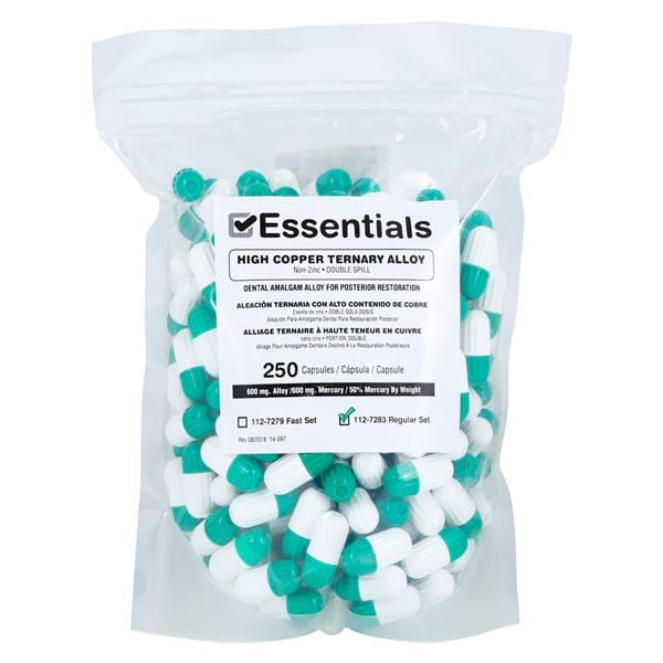 Essentials Alloy Capsules Double Spill Regular Set 250/Pk