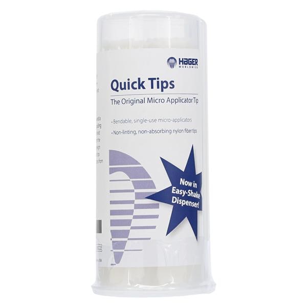 Quick-Tips Flexible Micro Applicator Regular White 100/Bx