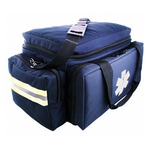 Trauma Bag 20x12x10.5" Navy Zipper Closure 2 Handles/Shoulder Strap