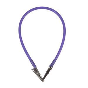 Super Bib Clip Purple Silicone Reusable Ea