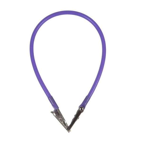 Super Bib Clip Purple Silicone Reusable Ea
