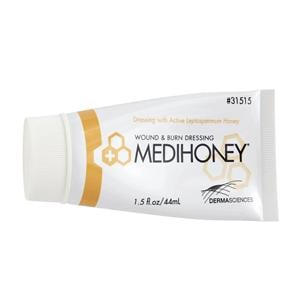 MediHoney Active Leptospermum Honey Wound Paste 44mL Sterile Yellow 12/Ca
