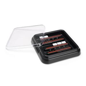 Staining Tray Mini 10 Place Clear/Black Ea