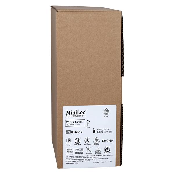 MiniLoc Infusion Set 20gx1" Y-Injection Site 8" 20/Ca