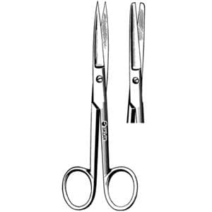 Operating Scissors Straight 6-1/2" Stainless Steel Non-Sterile Reusable 1/Pr